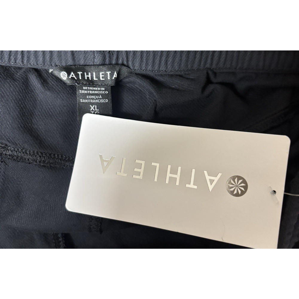 Athleta Farallon Pant Women XL Navy Organic Cotton Drawstring Casual Travel New - Picture 5 of 8